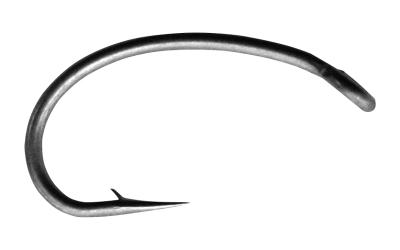 Montana Fly Company 7045 Heavy Wire Scud Fly Hook-Black Nickel