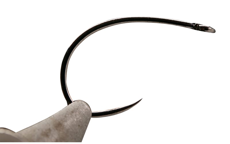 Kona Barbless Curved Nymph Emerger Shrimp Fly Hook-Black Nickel