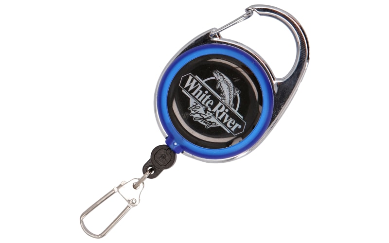 White River Fly Shop Zinger Tape Measure-Blue