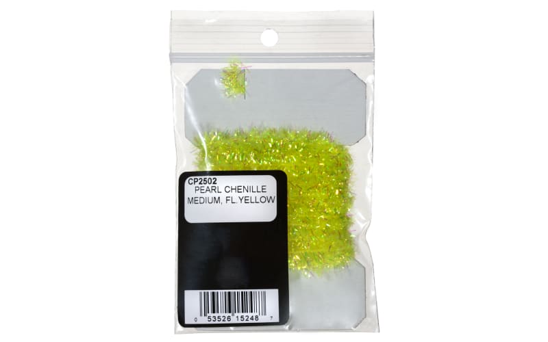 Wapsi Pearl Chenille Tying Material-Fluorescent Yellow