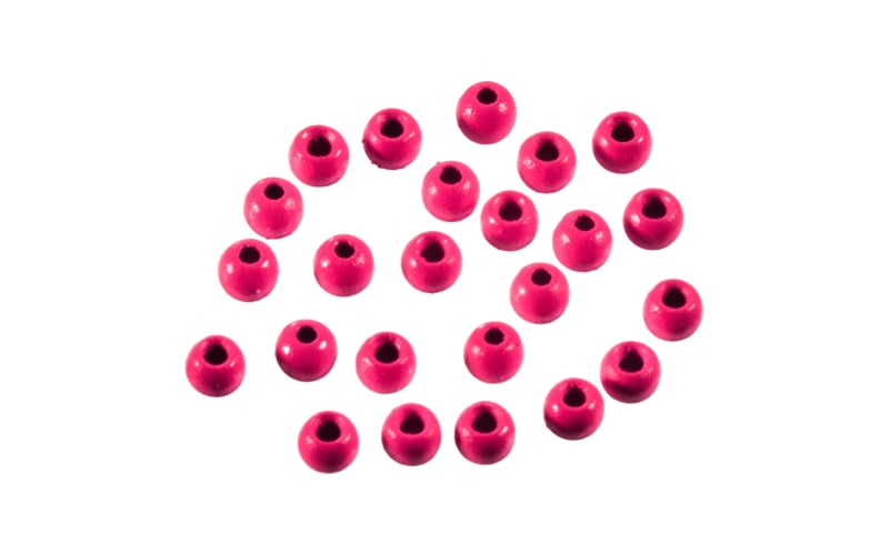 Wapsi Painted Brass Beads-Fluorescent Pink