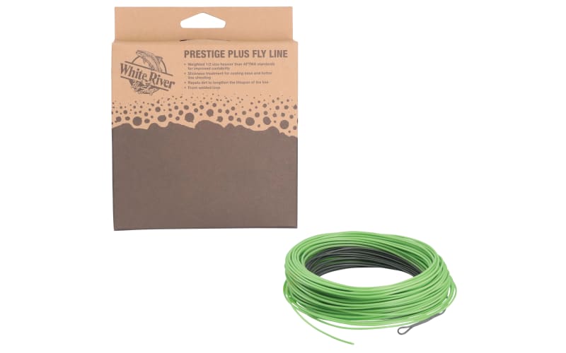 White River Fly Shop Prestige Plus Sink-Tip F/S6 Fly Line-Green/Gray