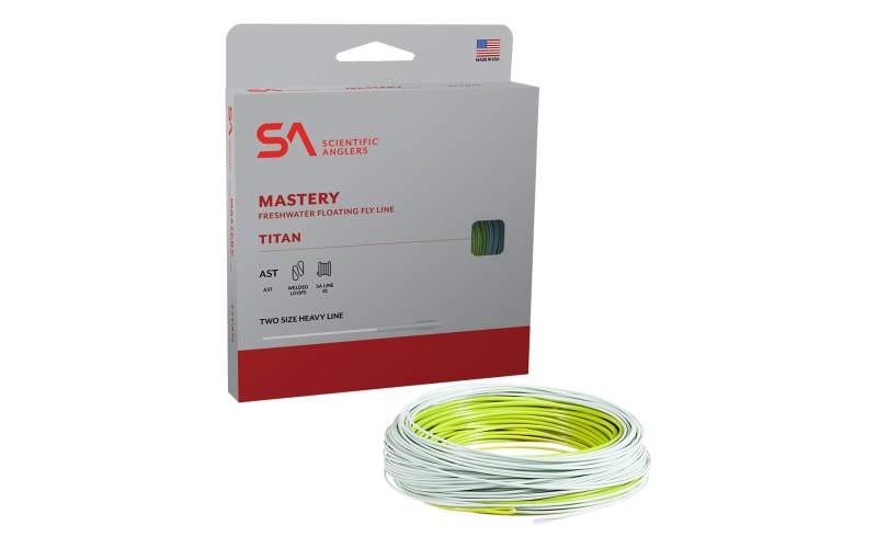 Scientific Anglers Mastery Titan Fly Line-Green/Sky Blue