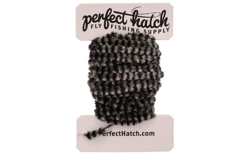 Perfect Hatch Variegated Chenille-Grey/Black