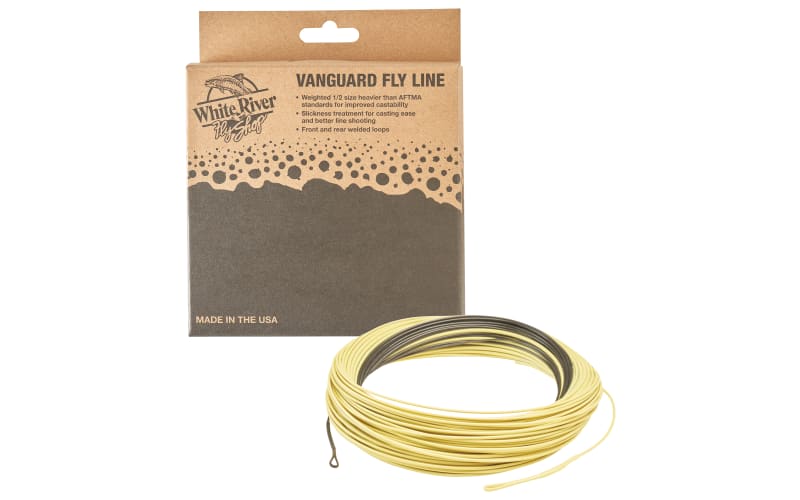 White River Fly Shop Vanguard Sink-Tip F/S6 Fly Line-Light Olive/Black