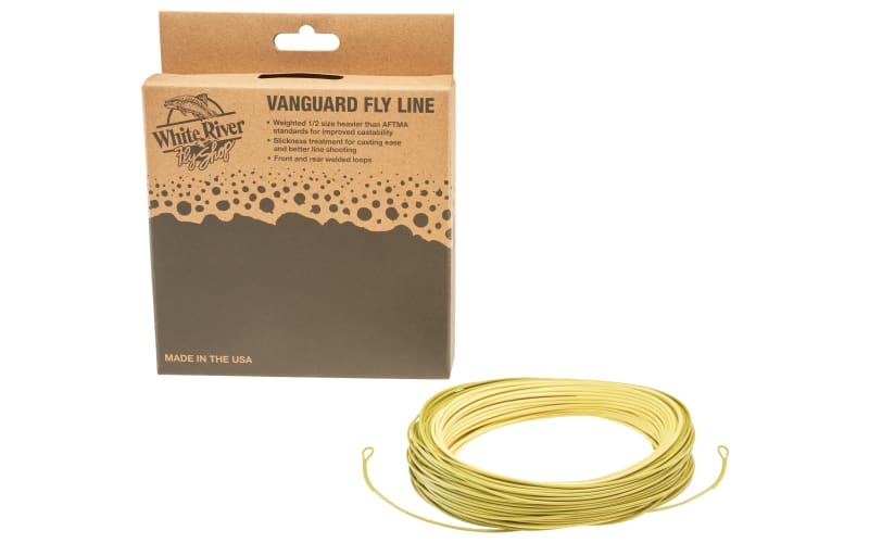 White River Fly Shop Vanguard WF Floating Fly Line-Light Olive/Camo Green
