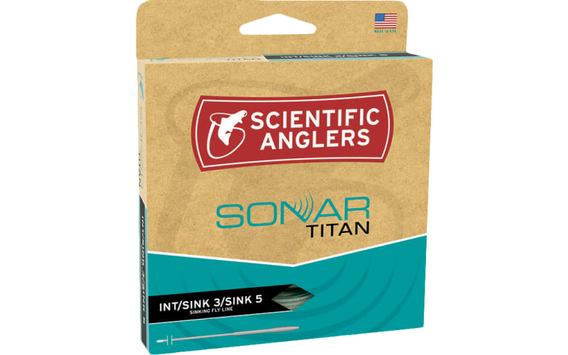 Scientific Anglers Sonar Titan Sink S3/S5/S7 Fly Line-Olive/Charcoal/Black