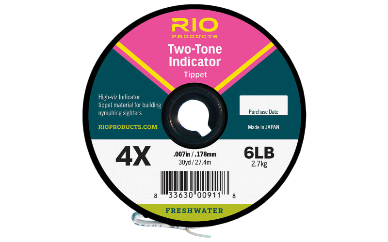 RIO 2-Tone Indicator Tippet-Flo. Pink/Flo. Chartreuse