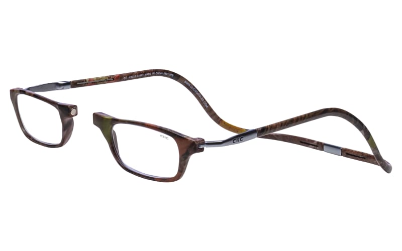 CliC Reader XL Reading Glasses with Neck Band-Camo