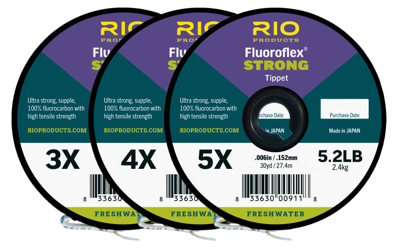 RIO Fluoroflex Strong Tippet 3-Pack-Clear
