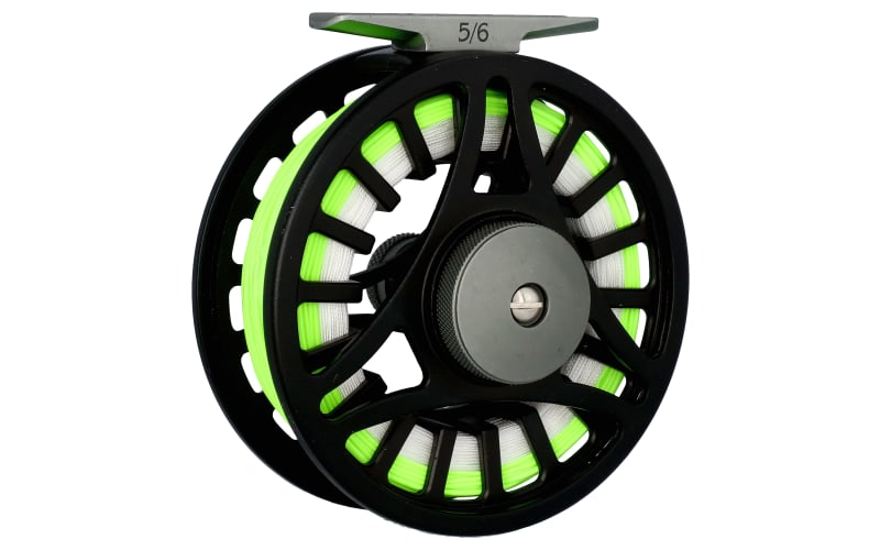 White River Fly Shop Riseform Loaded Fly Reel-Black/Green