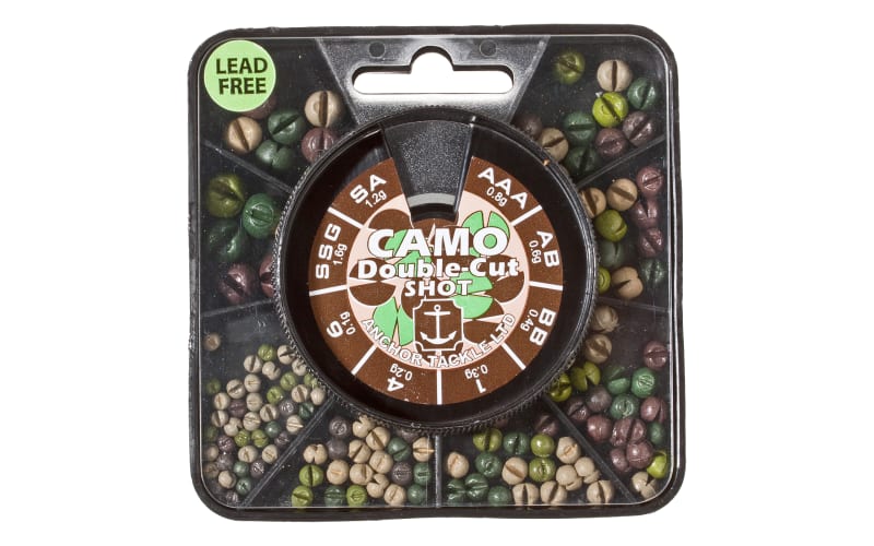 Anchor Non-Toxic Camo Double-Cut Split Shot Big Box