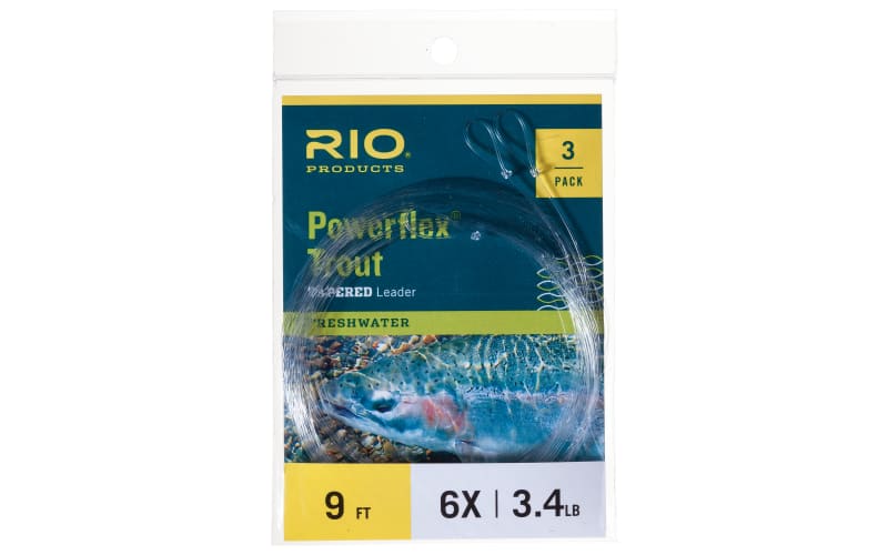 RIO Powerflex Trout Tapered Leaders - 3 Pack