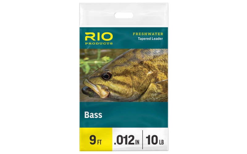 RIO Bass Tapered Leader-Clear