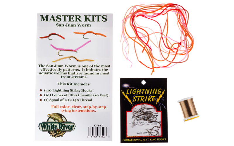 White River Fly Shop Masters San Juan Worm Fly Tying Kit