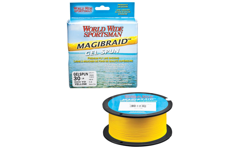 World Wide Sportsman Magibraid Gel Spun Fly Line Backing-Yellow