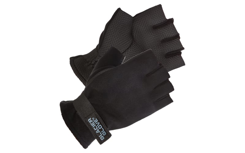 Glacier Glove Alaska River Fingerless Gloves-Black