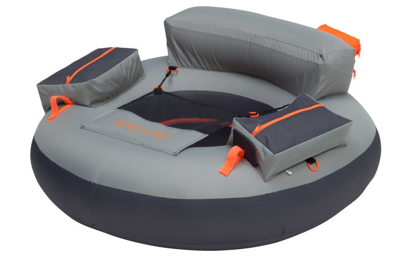 White River Fly Shop Lost Lake Round Float Tube-Gray/Orange
