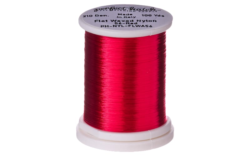 Perfect Hatch Flat Waxed Nylon Thread-Red