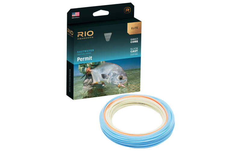 RIO Elite Permit Fly Line-Sand/Orange/Aqua