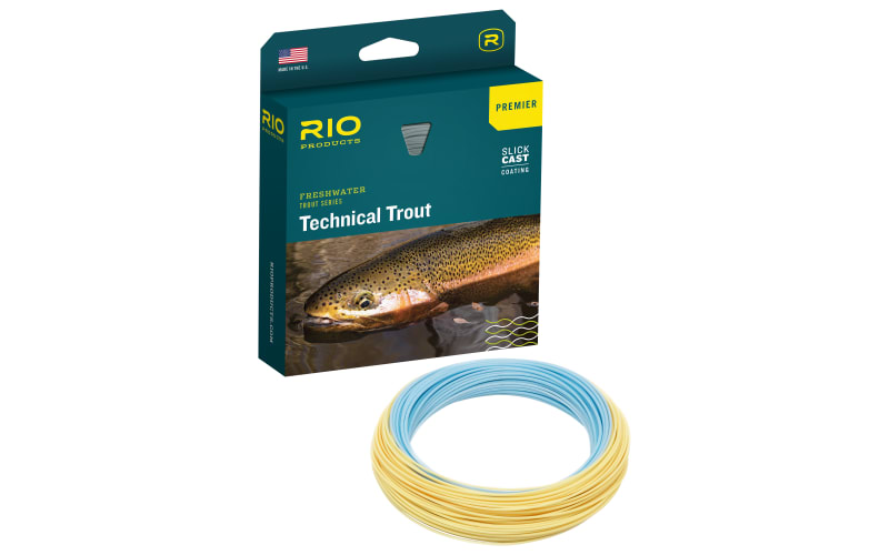 RIO Premier Technical Trout DT Fly Line-Sky Blue/Peach