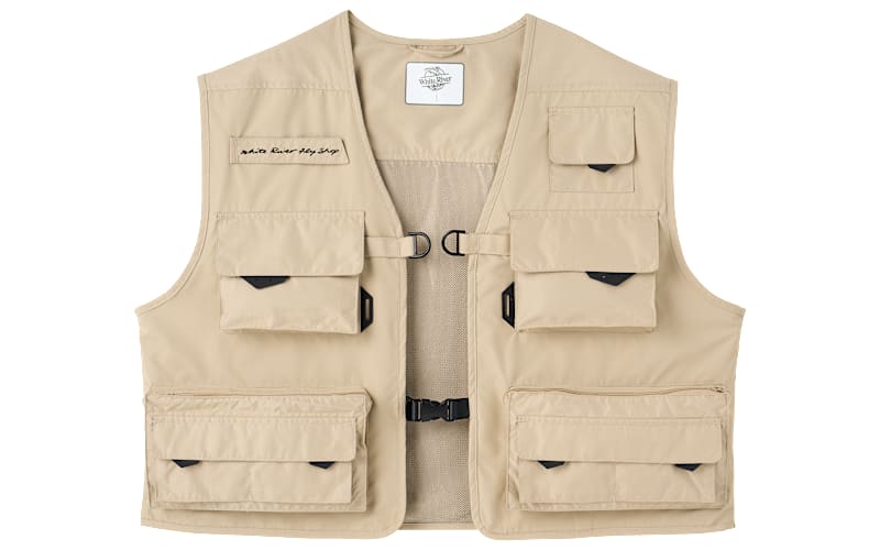 White River Fly Shop Riseform Fly Vest-Tan