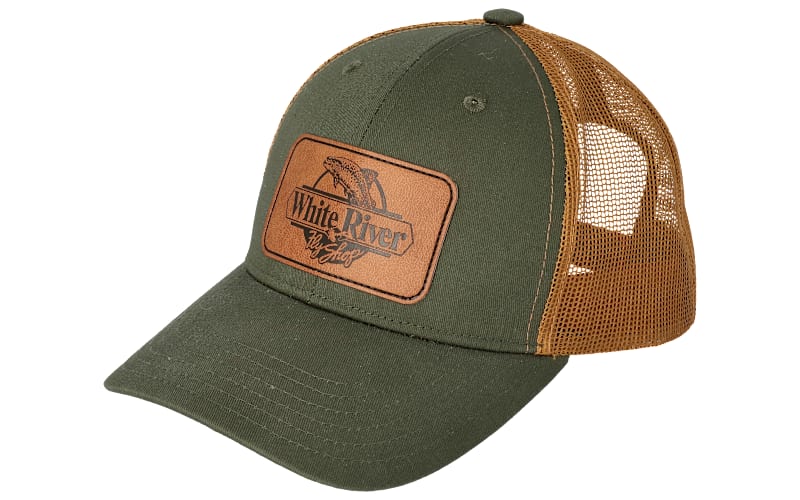 White River Fly Shop Mesh-Back Cap-Tan/Olive
