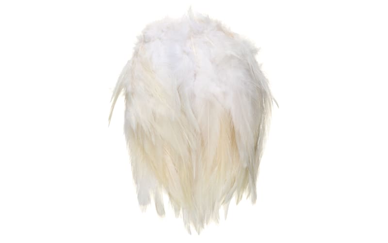 White River Fly Shop Deceiver Strung Rooster Saddle Hackle-White