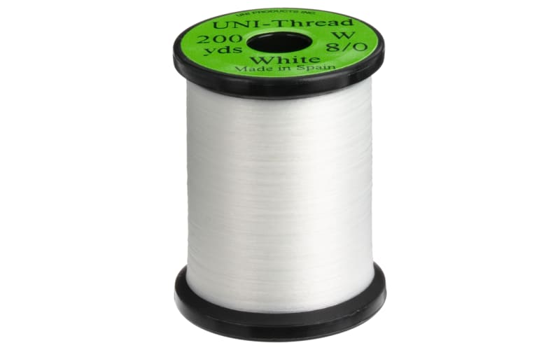 Uni-Thread by Uni 8/0 Fly Tying Material-White