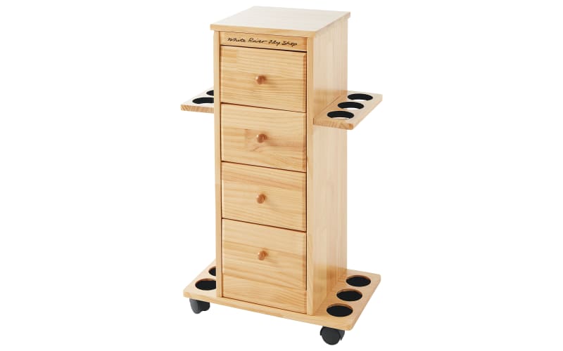 White River Fly Shop Outfitter 4-Drawer Organizer-Wood
