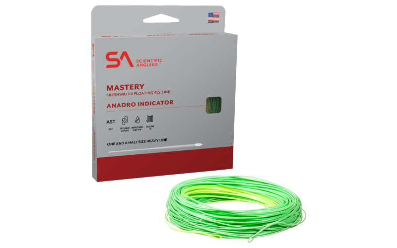 Scientific Anglers Mastery Anadro Fly Line-Yellow/Sage