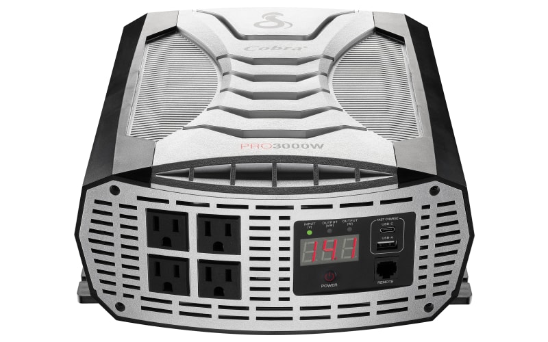 Cobra PRO Professional-Grade 3,000W Power Inverter with Fast Charge USB