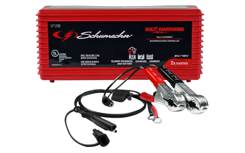 Schumacher 2A 6V/12V Fully Automatic Battery Charger and Maintainer