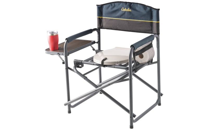 Cabela's Big Outdoorsman Camp Commode Camping Toilet-Black/Gray