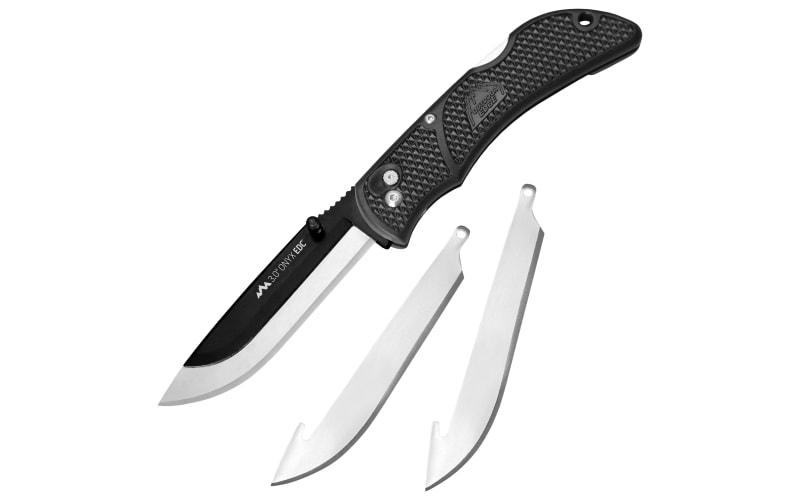 Outdoor Edge Onyx EDC Replaceable Blade Folding Knife-Black