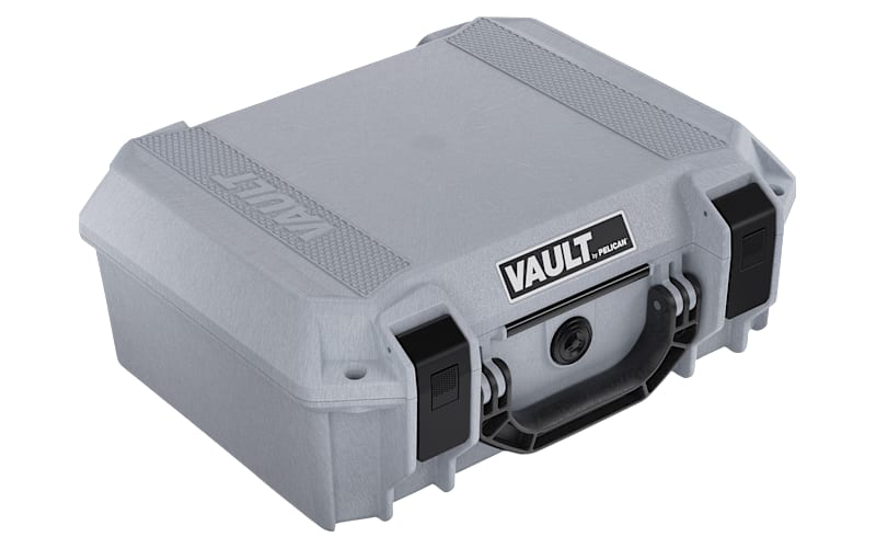 Pelican Vault V200 Medium Handgun Case-Ghost Gray