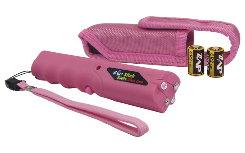 Personal Security Products ZAP Stick 800,000 Volt Stun Gun with Flashlight-Pink