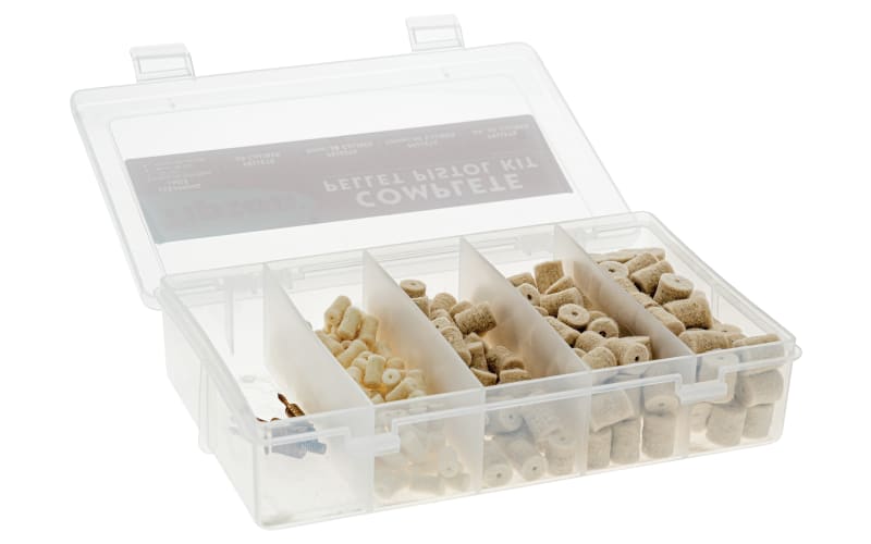 Tipton Pistol Felt Cleaning Pellet Kit with Brass Jag-White