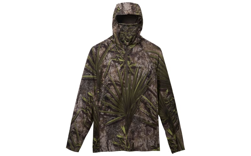 Cabela's Hooded Performance Half-Zip Long-Sleeve Shirt with 4MOST INHIBIT for Men-TrueTimber Low Country