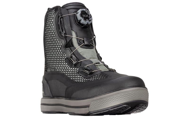 Korkers Chrome Lite BOA Wading Boots for Men-Black/Grey