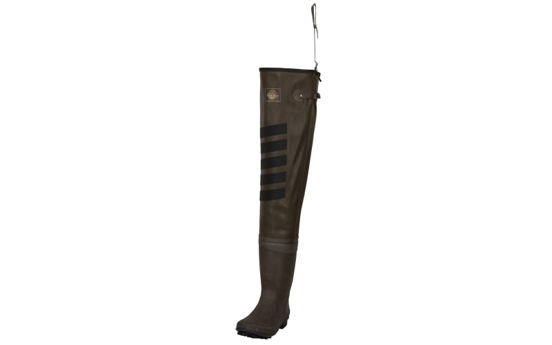 White River Fly Shop Rubber Boot-Foot Hip Waders for Men-Brown