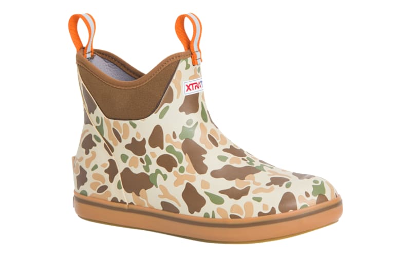 Xtratuf Ankle Deck Boots for Men-Duck Camo