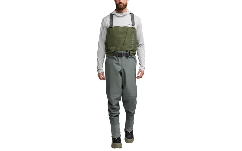 SITKA CrossCurrent GTX Breathable Stockingfoot Waders for Men-Metal Grey