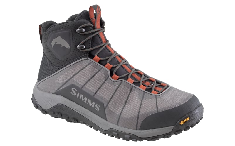 Simms Flyweight Vibram Sole Wading Boots for Men-Steel Grey