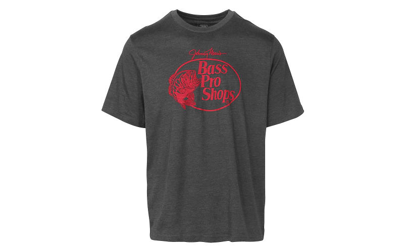 Bass Pro Shops Original Logo Short-Sleeve T-Shirt for Men-Charcoal Heather
