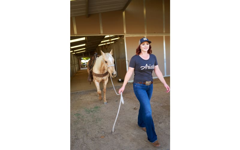 Ariat Mid-Rise Stretch Kelsea Wide-Leg Jeans for Ladies