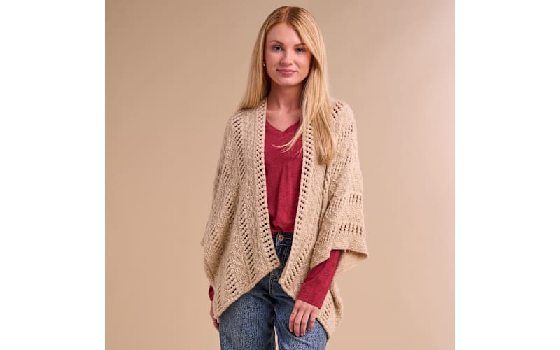 Natural Reflections Open-Knit Kimono Top | Mack's Prairie Wings