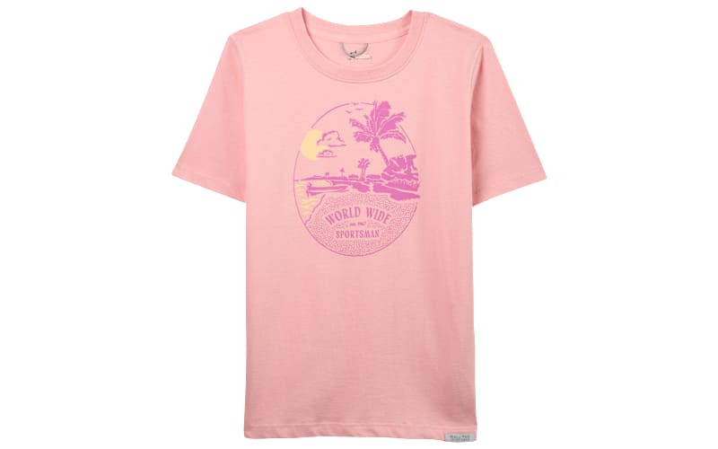 World Wide Sportsman Graphic Short-Sleeve T-Shirt for Kids-Blossom