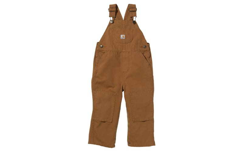 Carhartt Washed Bib Overalls for Babies-Carhartt Brown