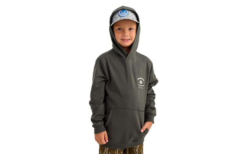 Huk Edisto Terry Fish Bones Hoodie for Kids | Mack's Prairie Wings